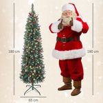 Arbol-de-Navidad-Homcom-con-luces-LED-7-modos-de-iluminacion-verde-medidas