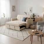 Sofa-cama-Izan-Deluxe-beige-ambientada-nordica