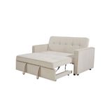 Sofa-cama-Izan-Deluxe-beige-sencillo-sistema-de-apertura