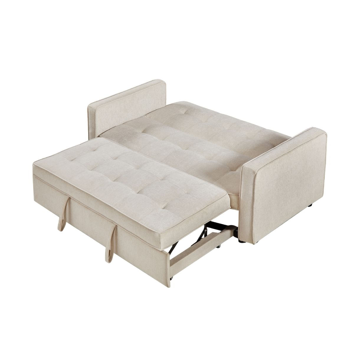 Sofa-cama-Izan-Deluxe-beige-sencilla-apertura