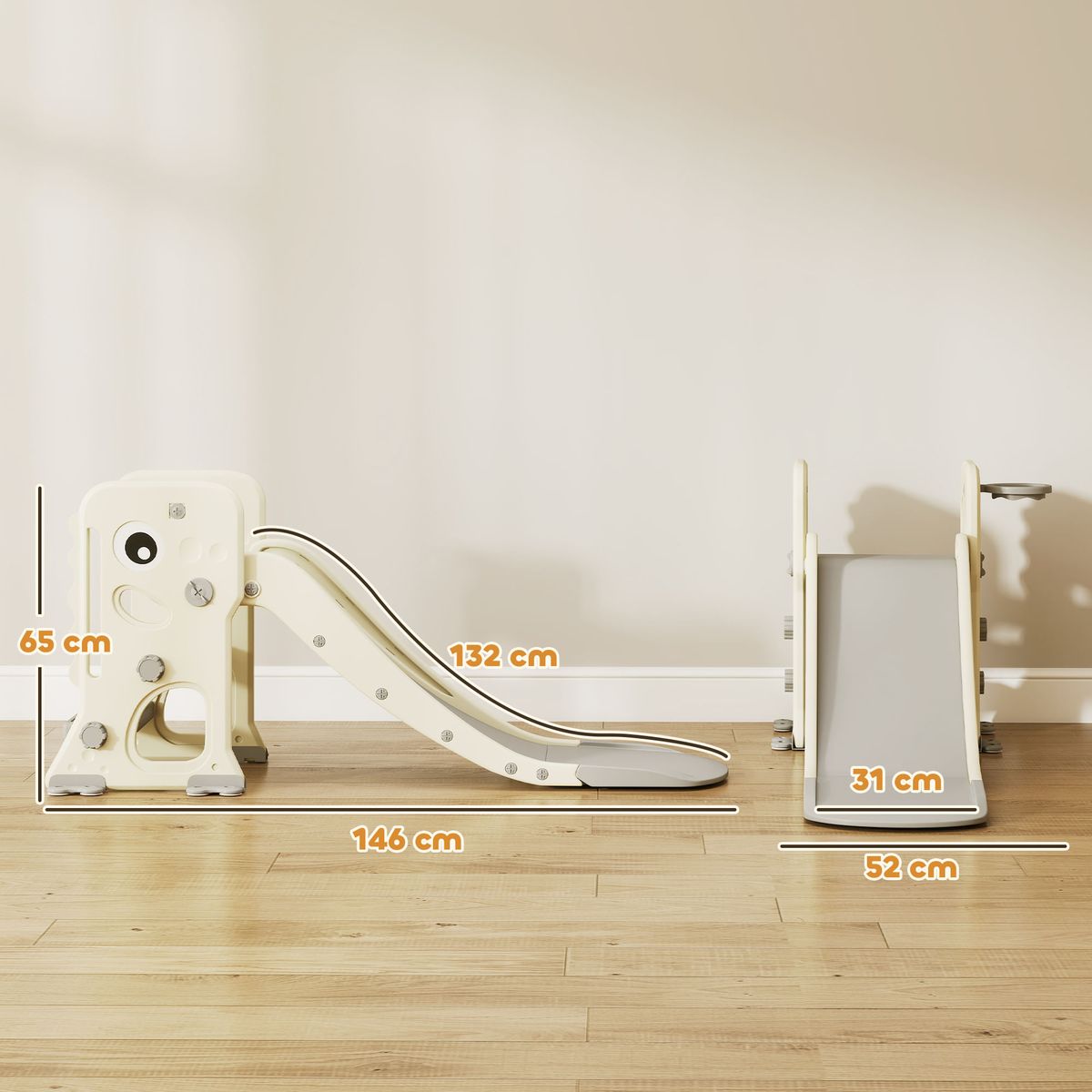 Tobogan-infantil-Dino-Aiyaplay-3-en-1--2A-crema-65x146x52-cm-