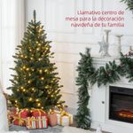 Arbol-de-Navidad-Homcom-con-310-luces-LED-verde-150-cm