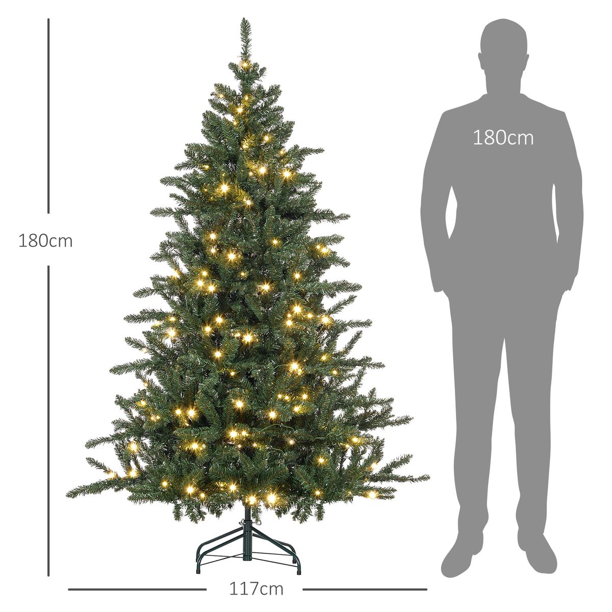 Arbol-de-Navidad-Homcom-con-310-luces-medidas