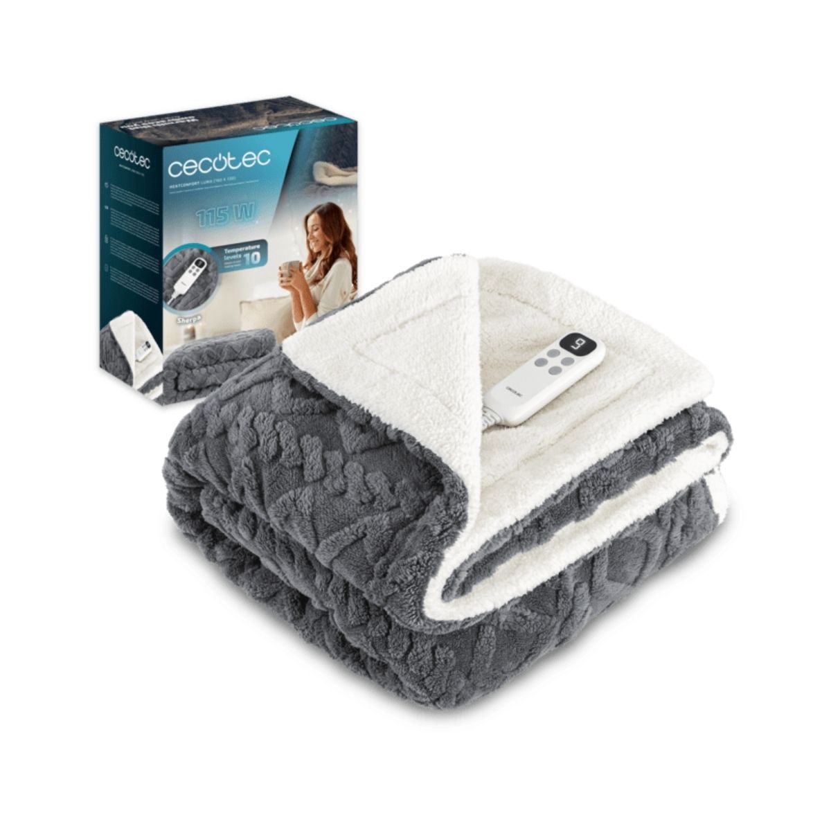 Manta-electrica-Cecotec-HeatConfort-Luma-Sherpa-fondo-blanco