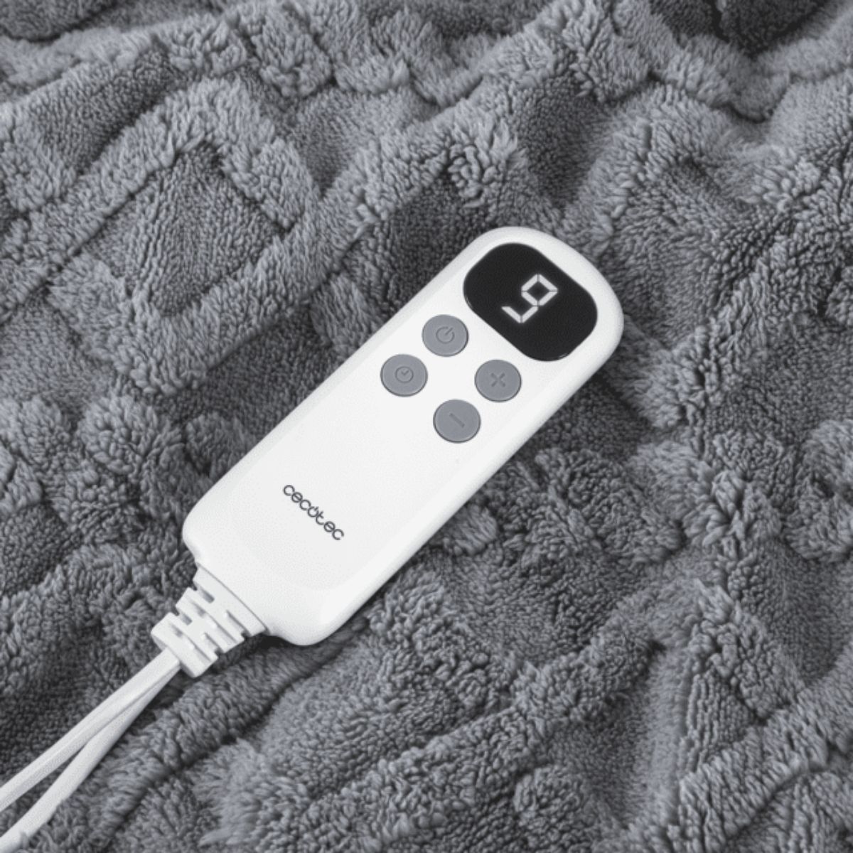Manta-electrica-Cecotec-HeatConfort-Luma-Sherpa-mando-controlador