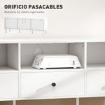 Mueble-TV-Alaska-Homcom-3-cajones---3-compartimentos-blanco-45x120x34-cm-