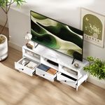Mueble-TV-Alaska-Homcom-3-cajones---3-compartimentos-blanco-45x120x34-cm-