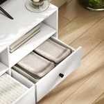 Mueble-TV-Alaska-Homcom-3-cajones---3-compartimentos-blanco-45x120x34-cm-