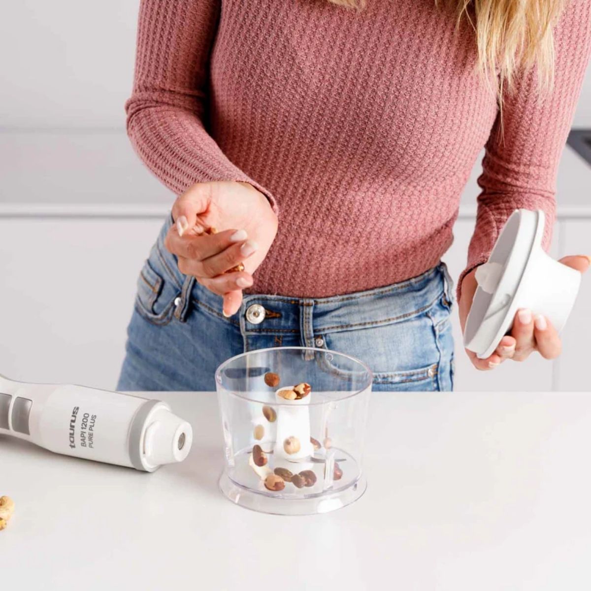 Batidora-de-mano-Taurus-Bapi-1200-Pure-Plus-vaso-picador