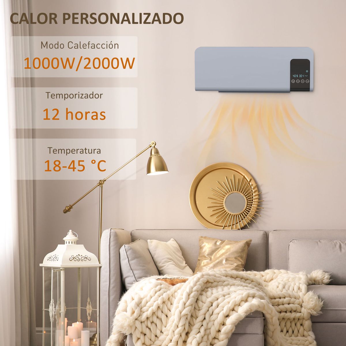 Calefactor-de-pared-Homcom-2000W