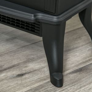 Chimenea eléctrica Homcom 1500W 2 potencias 15-20 m² 44x37,3x23,1 cm