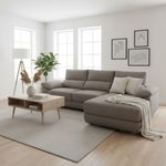 Sofa-chaiselongue-derecha-Danielle-3-plazas-tela-bronx-gris