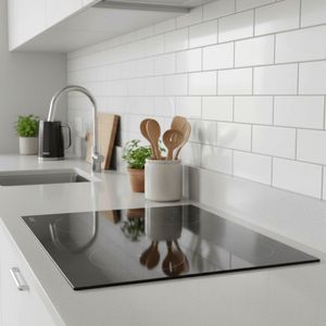 Placa de inducción Kunft KIH9066 6200W 3 fuegos 9 potencias negro 50 cm