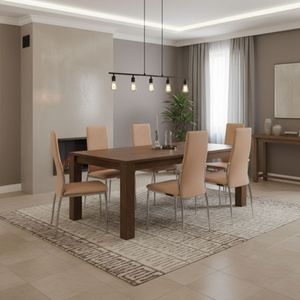 Pack de 6 sillas de comedor Sakura 110x43x53 cm