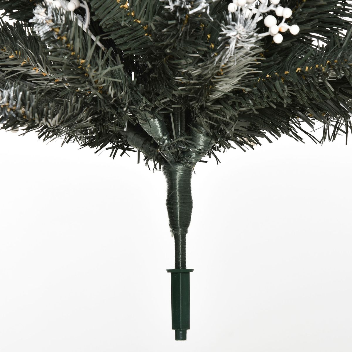 Arbol-de-Navidad-Homcom-222-ramas-28-decoraciones-verde-120-cm-detalle