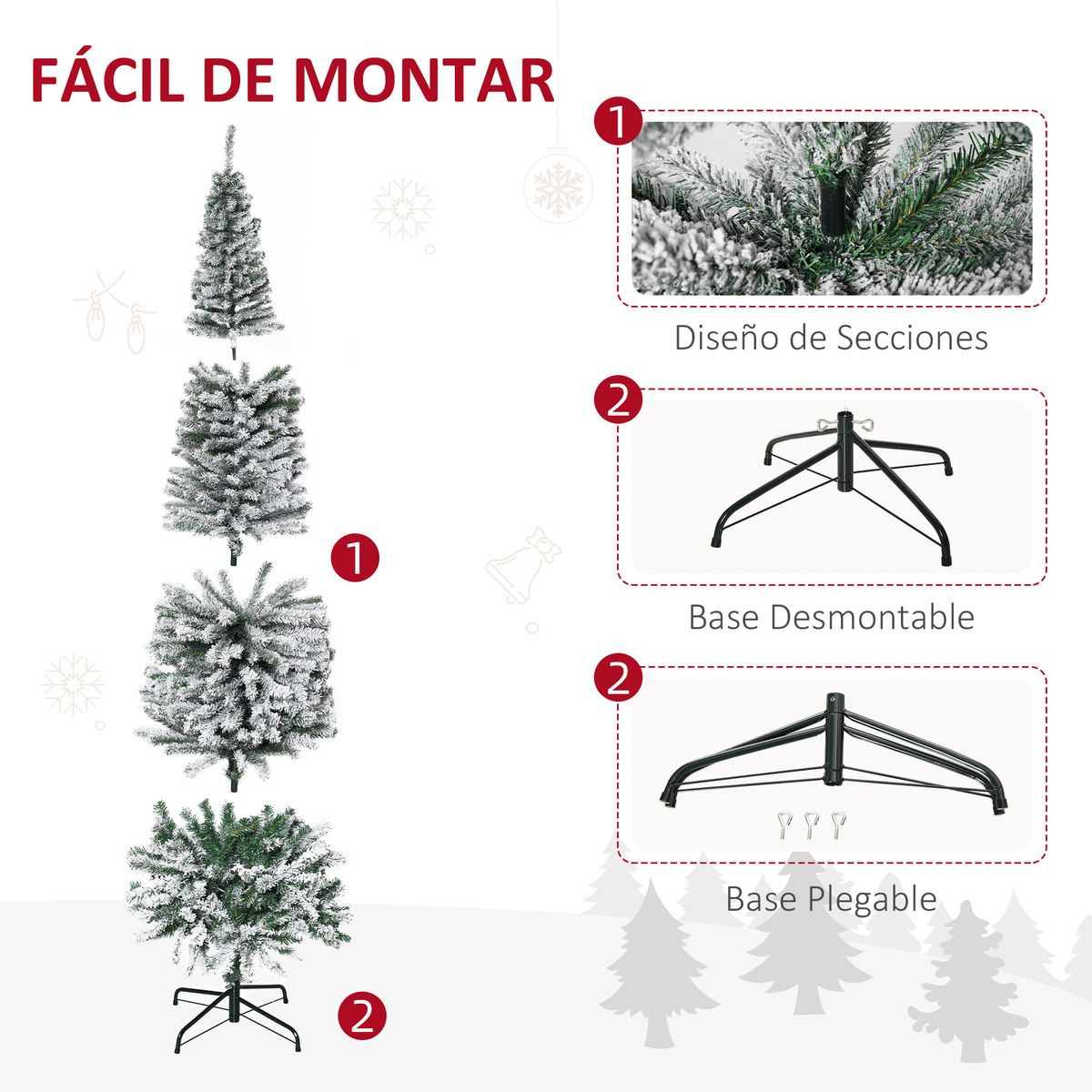 Arbol-de-Navidad-Homcom-492-ramas-seccion