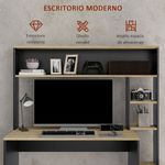 Escritorio-Oslo-Homcom-5-estantes---soporte-cpu-negro-138x114x45-cm