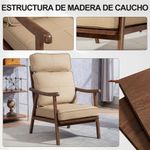 Butaca-Elia-Homcom-respaldo-alto-beige-105x635x83-cm