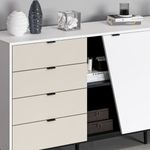 Aparador-Yelena-4-cajones---2-puertas-blanco-beige-90x180x45-cm-