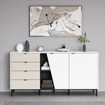 Aparador-Yelena-4-cajones---2-puertas-blanco-beige-90x180x45-cm-