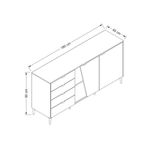 Aparador-Yelena-4-cajones---2-puertas-blanco-beige-90x180x45-cm-