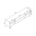 Mueble-de-TV--Yelena-4-cajones---2-puertas-blanco-beige-90x180x45-cm-