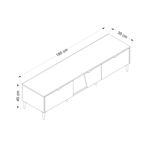 Mueble-de-TV-Yelena-4-cajones---2-puertas-blanco-beige-90x180x45-cm-