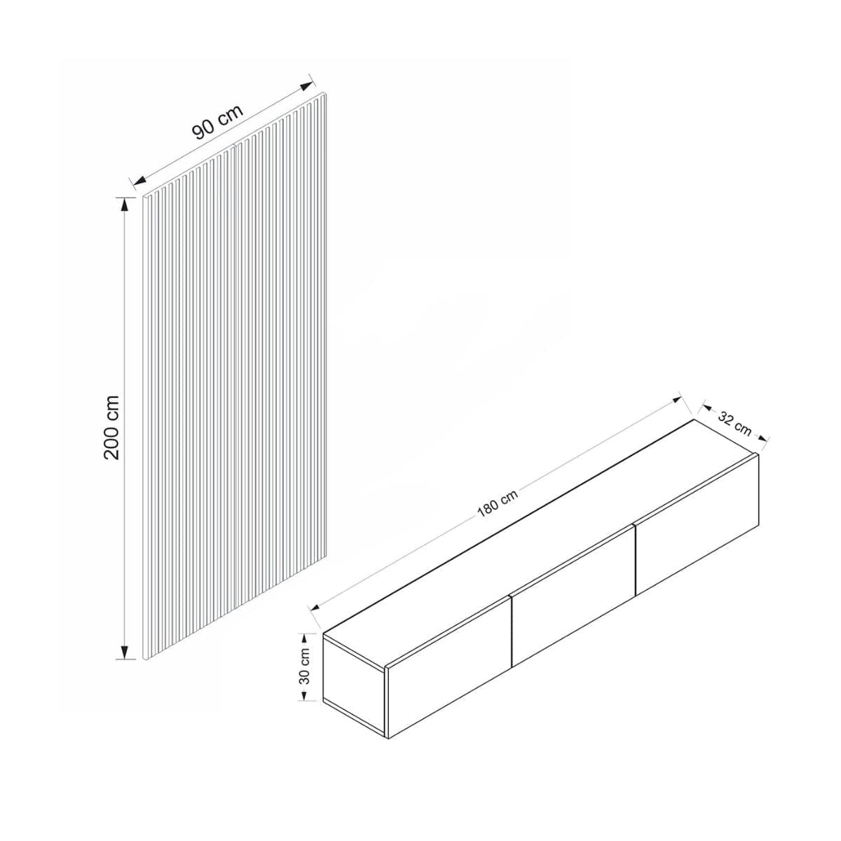 Mueble-TV-Rigel-3-compartimentos---panel-decorativo-blanco-natural-30x180x32-cm-