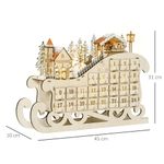 Calendario-de-Adviento-Trineo-Homcom-pueblo---24-cajones---luces-LED-natural-31x45x10-cm-