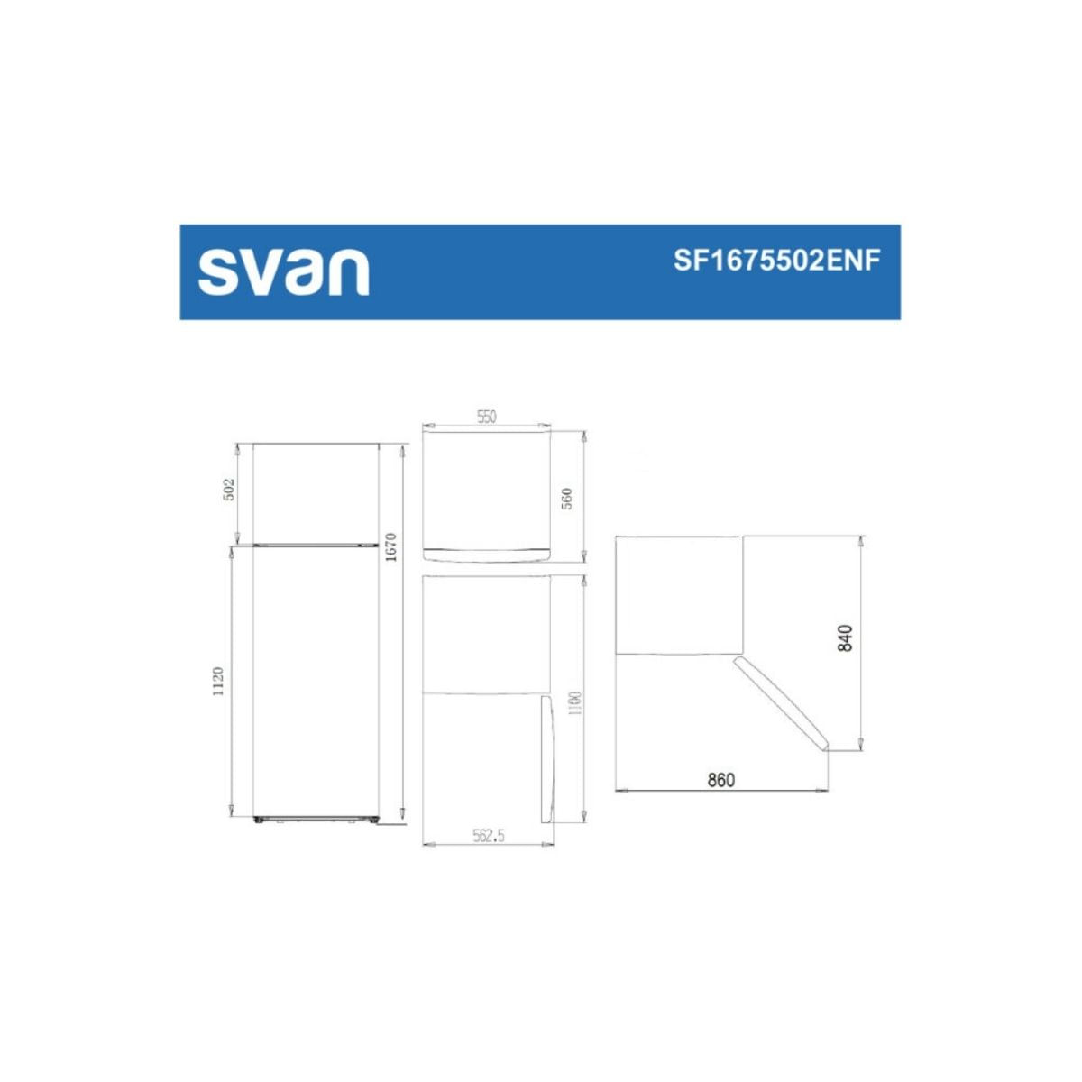 Frigorifico-2-puertas-Svan-SF1675502ENF-No-Frost-217L-E-blanco-167-cm