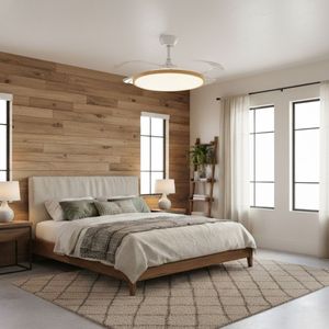 Ventilador de techo Eolia 4 aspas retráctiles con mando a distancia Ø106 cm