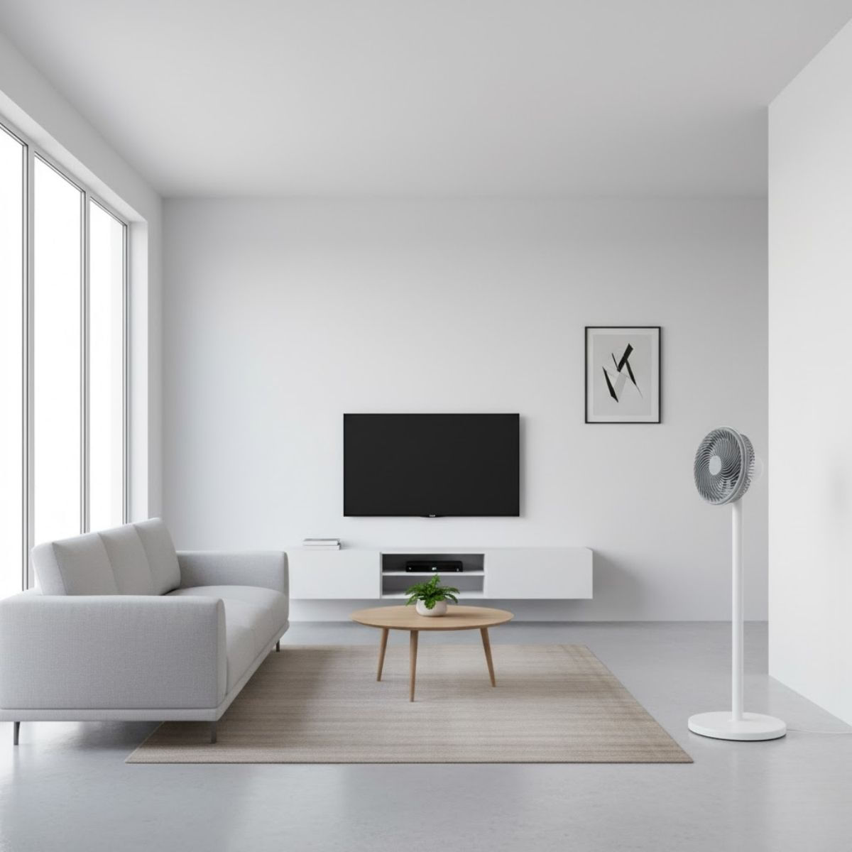 Ventilador-de-pie-Cierzo-3-velocidades-inclinable-blanco