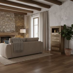 Bodeguero Chellén cajón con puerta abatible 135x66x36,6 cm