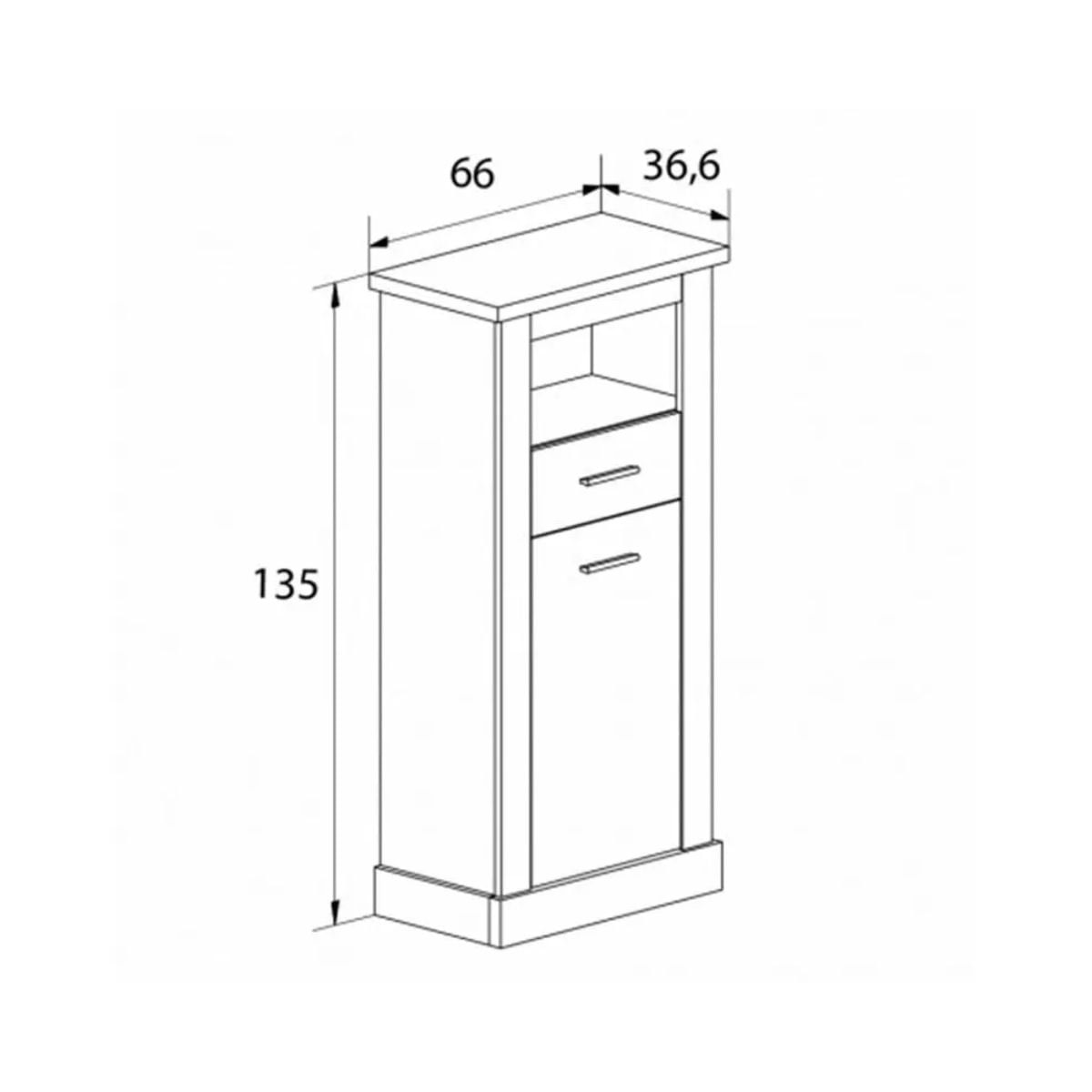 Bodeguero-Chellen-cajon-con-puerta-abatible-cambria-blanco-135x66x366-cm-medidas