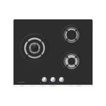 Placa-de-gas-AGW3601N-Aspes-6050W-3-fuegos-negro-60-cm-