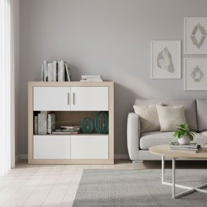 Bodeguero Lara 2 puertas 110x110x34,6 cm