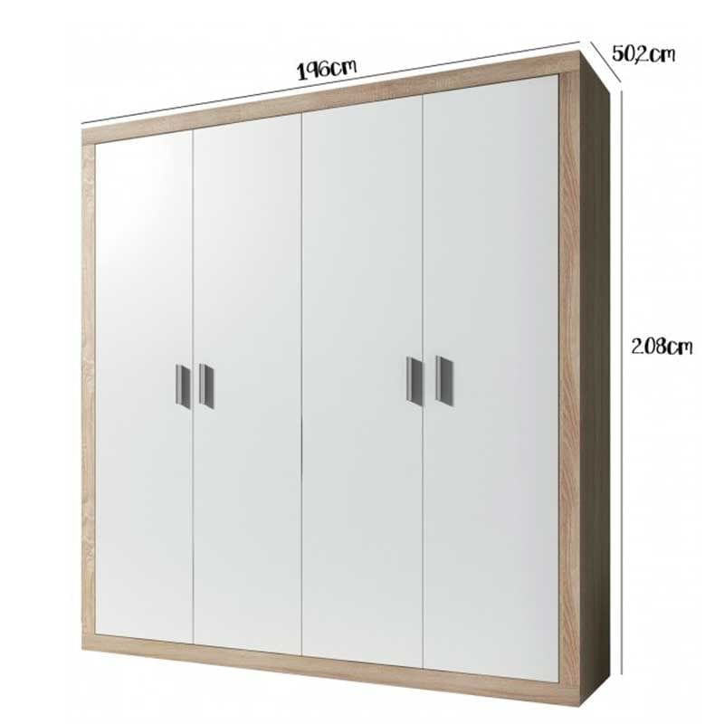armario-lara-4-puertas-batientes-blanco-cambria-208x196x50-2-cm-0045542