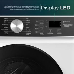 Lavadora carga frontal Svan SL8202AIDVB 8kg 1200 rpm 16 programas A blanco/negro 59,5 cm