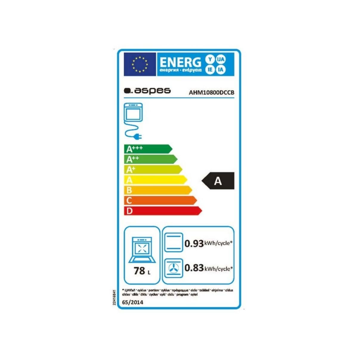 Horno-multifuncion-Aspes-AHM10800DCCB-etiqueta