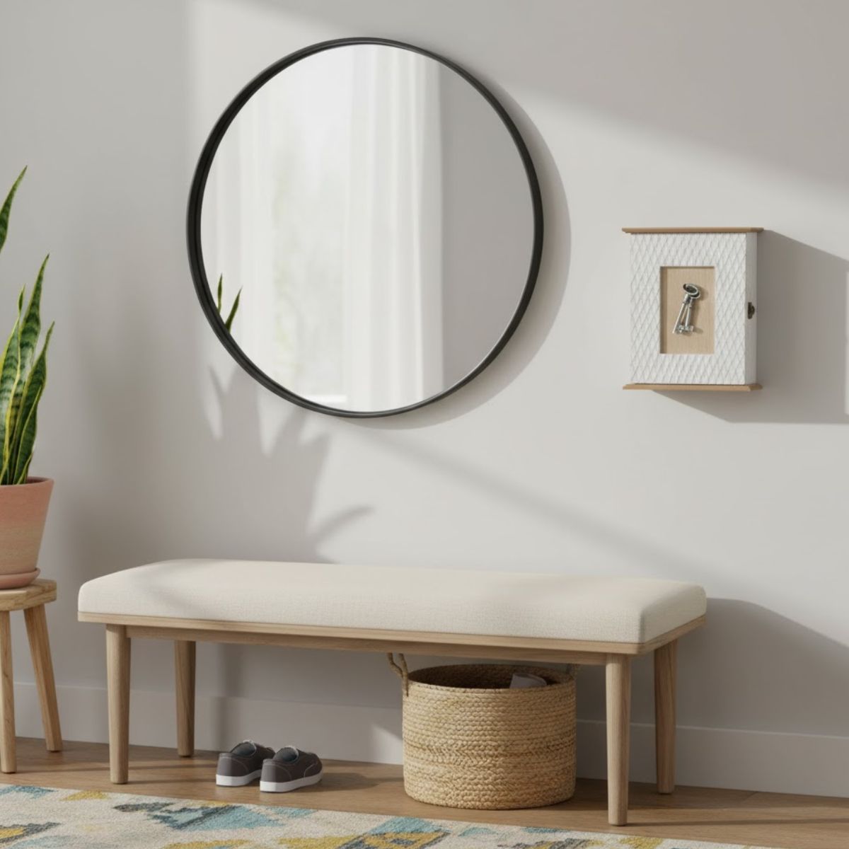 Colgador-de-llaves-Secret-6-ganchos-blanco-natural-26x21x6-cm-