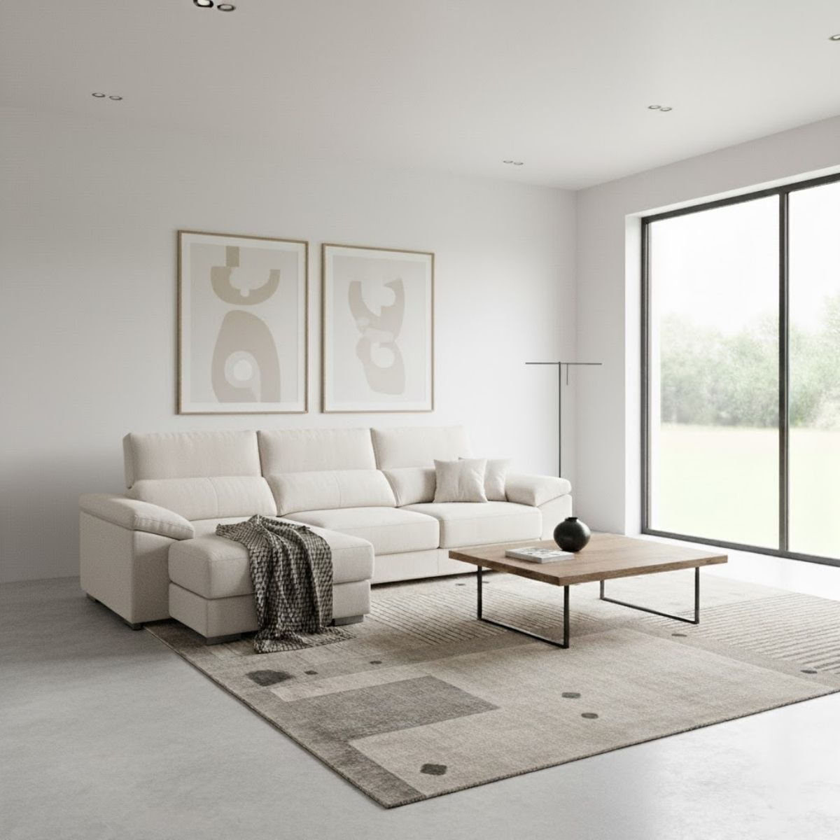 Sofa-chaiselongue-izquierda-Calgary-ambientada-minimalista