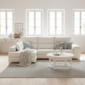 Sofá chaiselongue Sidney 3 plazas deslizante y reclinable tela Sorrento 285 cm