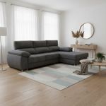 Sofa-chaiselongue-derecha-Paolo-3-plazas-con-USB-tela-Opera-antracita-300-cm
