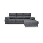 Sofa-chaiselongue-derecha-Paolo-3-plazas-con-USB-tela-Opera-antracita-300-cm