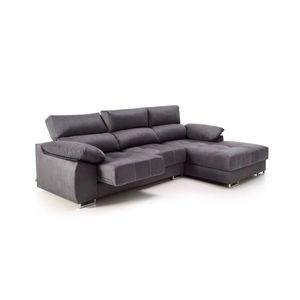 Sofá chaiselongue Paolo 3 plazas con USB tela Opera 300 cm