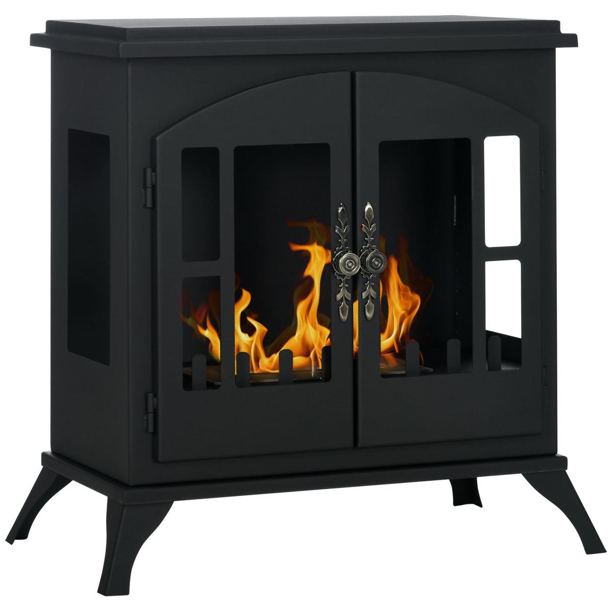 Chimenea-de-bioetanol-Vintage-Homcom-09L-25-m²-negro-55x55x31-cm-