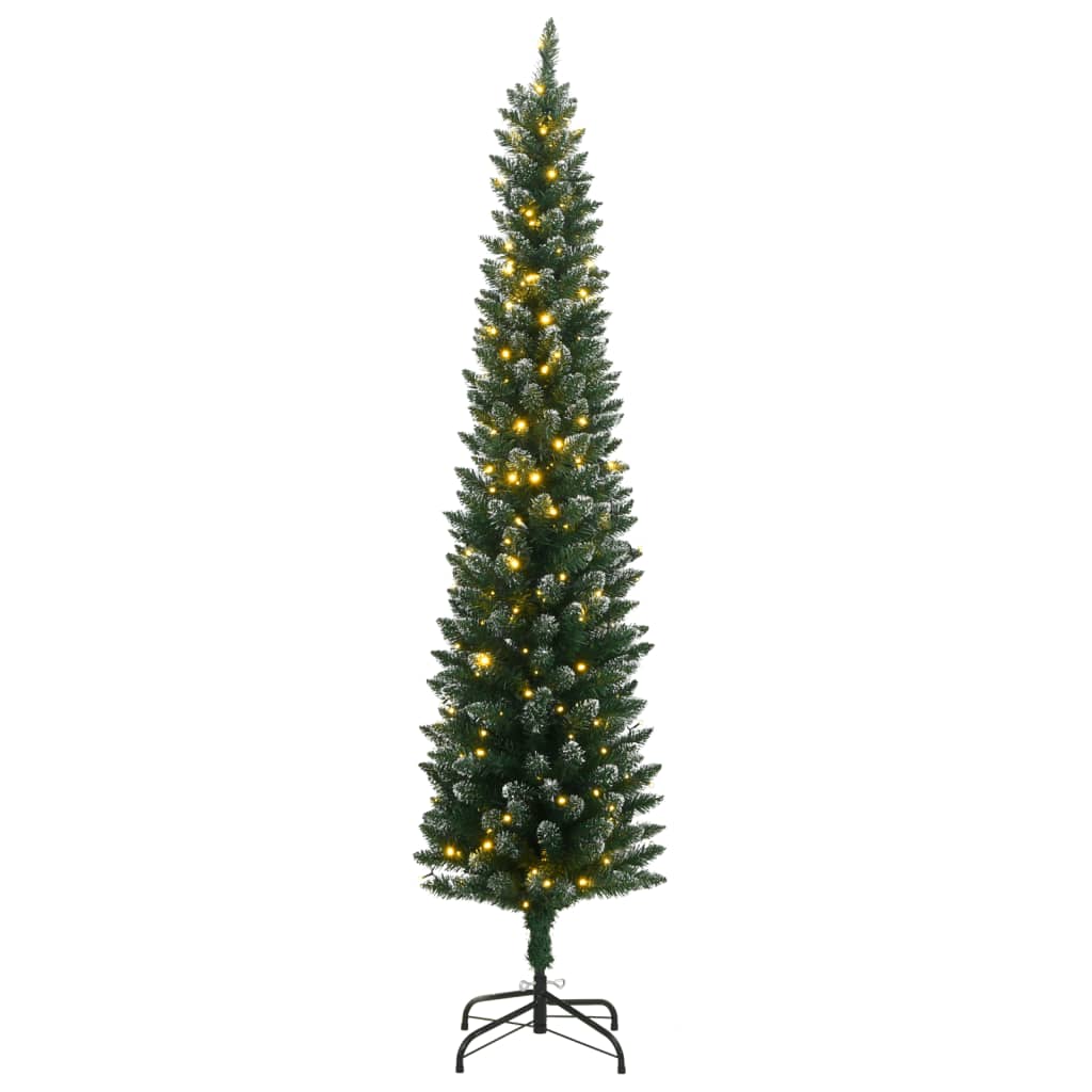 Arbol-de-Navidad-286-ramas-con-efecto-nevado-300-LEDs-verde-180-cm