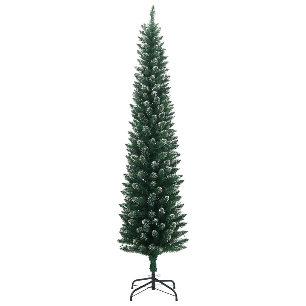 Arbol-de-Navidad-286-ramas-con-efecto-nevado-300-LEDs-verde-180-cm