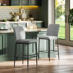 Pack-de-2-taburetes-Medellin-Homcom-asiento-acolchado-gris