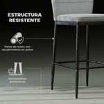 Pack-de-2-taburetes-Medellin-Homcom-asiento-acolchado-gris